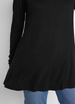 Jersey Peplum Tunic -Mesh Sleeve Shop Jersey Peplum Tunic968784FRSP W03