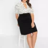 Jersey Polka Dot Dress -Mesh Sleeve Shop Jersey Polka Dot Dress969537FRSB