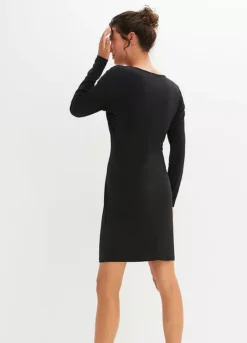 Jersey Wrap Dress -Mesh Sleeve Shop Jersey Wrap Dress916539FRSP W01