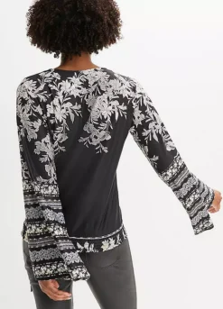 Jersey Wrap Top -Mesh Sleeve Shop Jersey Wrap Top969241FRSP W01