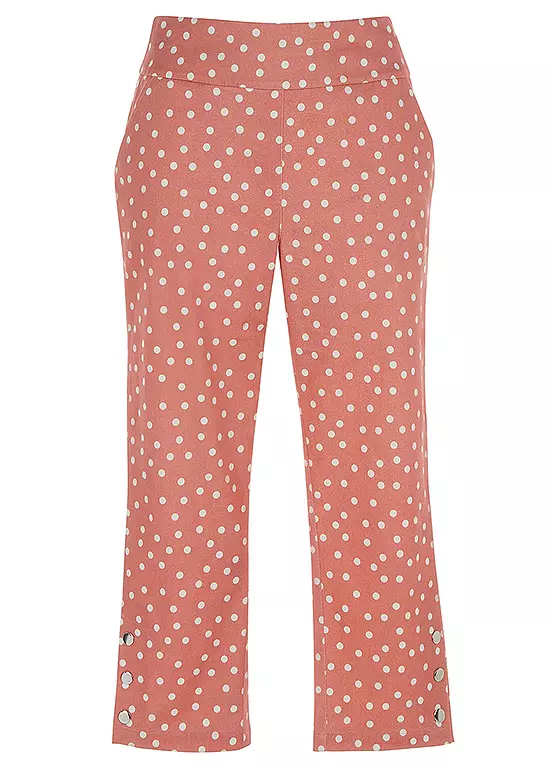 Kaleidoscope Spot Comfort Fit Cropped Trousers 4 Kaleidoscope Spot Comfort Fit Cropped Trousers - Image 2
