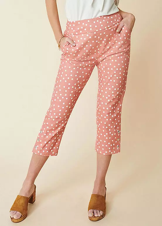 Kaleidoscope Spot Comfort Fit Cropped Trousers 3 Kaleidoscope Spot Comfort Fit Cropped Trousers
