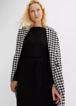 Knitted Dress & Belt -Mesh Sleeve Shop Knitted Dress Belt953089FRSP W02