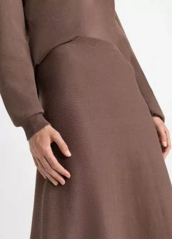 Knitted Skirt -Mesh Sleeve Shop Knitted Skirt963687FRSP W02