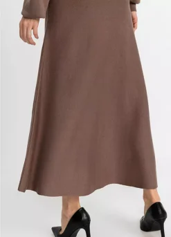 Knitted Skirt -Mesh Sleeve Shop Knitted Skirt963687FRSP W03