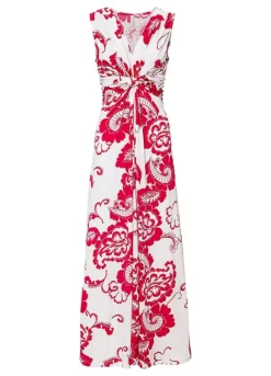 Knotted Paisley Print Maxi Dress -Mesh Sleeve Shop Knotted Paisley Print Maxi Dress948110FRSC