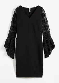 Lace Sleeve Party Dress -Mesh Sleeve Shop Lace Sleeve Party Dress905994FRSC