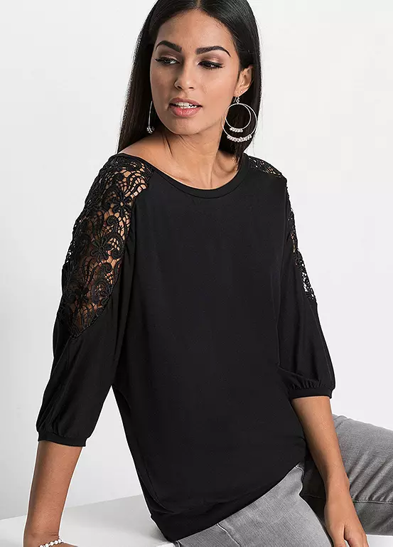 Lace Sleeve Slouch Top 6 Lace Sleeve Slouch Top - Image 4