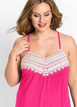 Lace Trim Summer Mini Dress -Mesh Sleeve Shop Lace Trim Summer Mini Dress942283FRSB W02