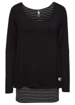 Layer Look Top -Mesh Sleeve Shop Layer Look Top934070FRSC