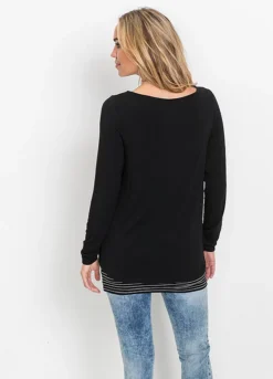 Layer Look Top -Mesh Sleeve Shop Layer Look Top934070FRSP W01
