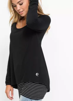 Layer Look Top -Mesh Sleeve Shop Layer Look Top934070FRSP W02