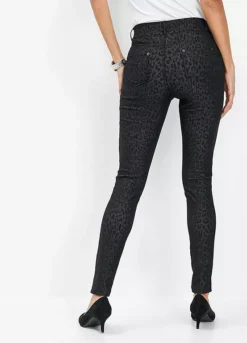 Leopard Print Jeggings -Mesh Sleeve Shop Leopard Print Jeggings946892FRSP W01