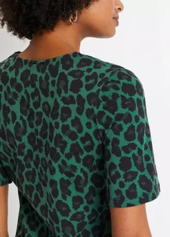 Leopard Print Top -Mesh Sleeve Shop Leopard Print Top906924FRSP W03