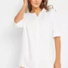 Linen Blend Blouse -Mesh Sleeve Shop Linen Blend Blouse932204FRSP