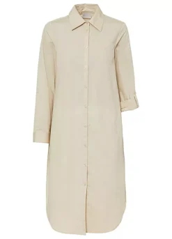 Long Shirt Dress -Mesh Sleeve Shop Long Shirt Dress913293FRSC