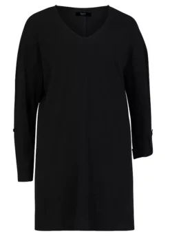 Mesh Sleeve Shop -Mesh Sleeve Shop Longline V Neck Top924642FRSC