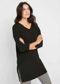 Longline V-Neck Top