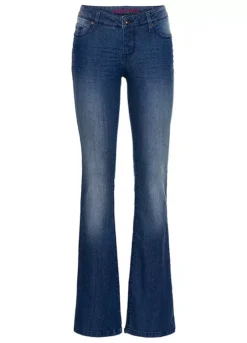 Low Rise Bootcut Jeans -Mesh Sleeve Shop Low Rise Bootcut Jeans928026FRSC