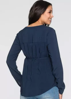 Maternity Casual Tunic -Mesh Sleeve Shop Maternity Casual Tunic936383FRSP W01