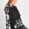 Maternity Floral Hoodie -Mesh Sleeve Shop Maternity Floral Hoodie923767FRSP