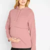 Maternity Lace Trim Hoodie -Mesh Sleeve Shop Maternity Lace Trim Hoodie919435FRSP
