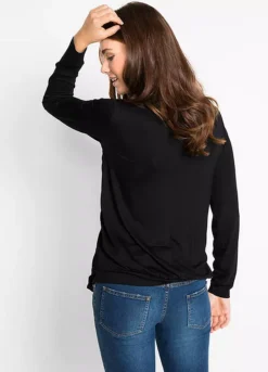 Maternity Sweatshirt -Mesh Sleeve Shop Maternity Sweatshirt911960FRSP W01