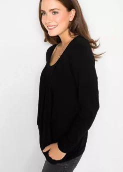 Maternity Sweatshirt -Mesh Sleeve Shop Maternity Sweatshirt911960FRSP W03