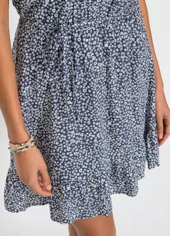 Millefleurs Wrap Dress -Mesh Sleeve Shop Millefleurs Wrap Dress958644FRSP W03