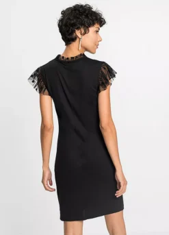 Net Yoke Dress -Mesh Sleeve Shop Net Yoke Dress947946FRSP W01