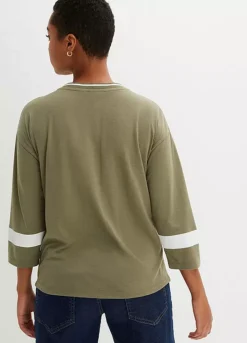 Oversized Print T-Shirt -Mesh Sleeve Shop Oversized Print T Shirt934867FRSP W01