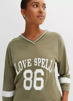 Oversized Print T-Shirt -Mesh Sleeve Shop Oversized Print T Shirt934867FRSP W02