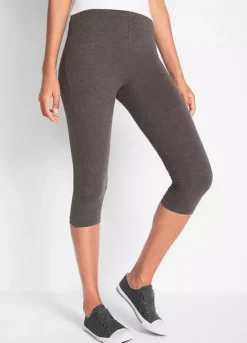 Pack Of 2 Capri Leggings -Mesh Sleeve Shop Pack of 2 Capri Leggings929645FRSP W01
