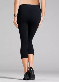Pack Of 2 Cropped Leggings -Mesh Sleeve Shop Pack of 2 Cropped Leggings955981FRSP W01