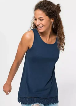 Pack Of 2 Lace Trim Tops 9 Pack Of 2 Lace Trim Tops -Mesh Sleeve Shop Pack of 2 Lace Trim Tops954395FRSP W01