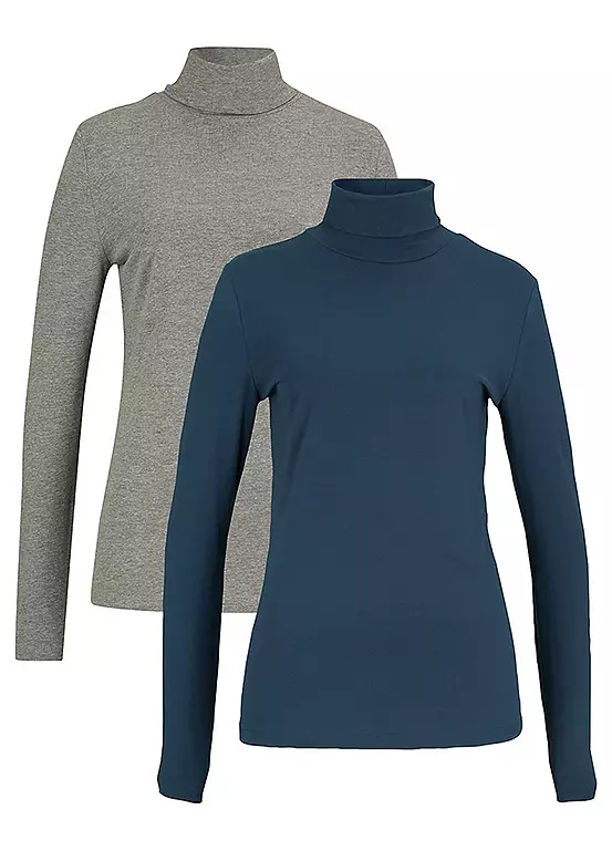 Pack Of 2 Polo Neck Tops 3 Pack Of 2 Polo Neck Tops