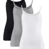 Pack Of 3 Essential Cami Tops -Mesh Sleeve Shop Pack of 3 Essential Cami Tops944314FRSC