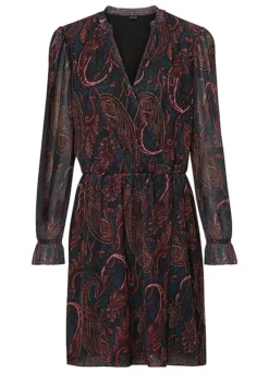 Paisley Net Dress -Mesh Sleeve Shop Paisley Net Dress932604FRSC