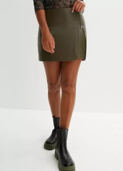 Pleather Mini Skirt