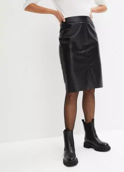 Pleather Pencil Skirt