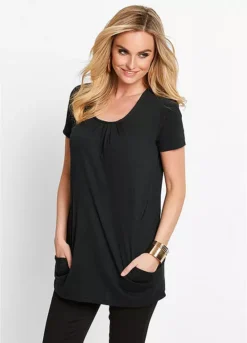 Pocket Smock Tunic -Mesh Sleeve Shop Pocket Smock Tunic904413FRSP W01