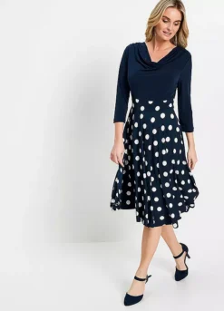 Polka Dot Midi Dress