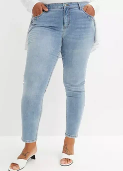 Rhinestone Pocket Jeans