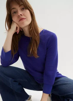 Ribbed Sweatshirt -Mesh Sleeve Shop Ribbed Sweatshirt904896FRSP W03