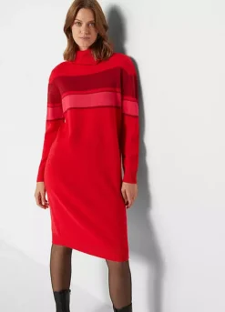Roll Neck Knitted Dress