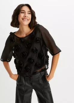 Rose Applique Blouse