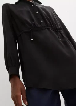 Ruched Blouse -Mesh Sleeve Shop Ruched Blouse959018FRSP W03