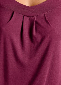 Ruched Cami Strap Top -Mesh Sleeve Shop Ruched Cami Strap Top913155FRSP W03