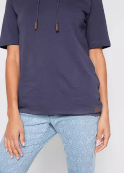 Short Sleeve Hooded Sweatshirt -Mesh Sleeve Shop Short Sleeve Hooded Sweatshirt915751FRSP W03