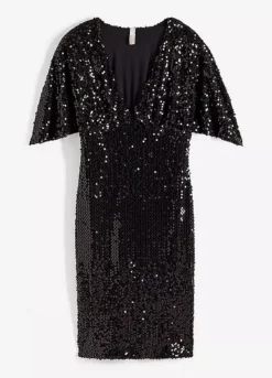 Short Sleeve Sequin Party Dress -Mesh Sleeve Shop Short Sleeve Sequin Party Dress903624FRSC